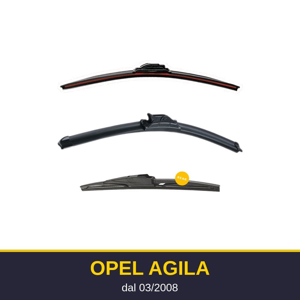 Spazzole tergicristallo Opel Agila (03/2008-)