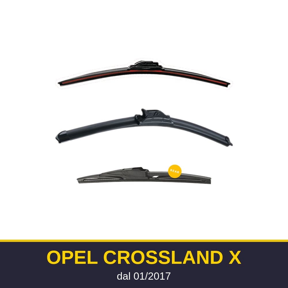 Spazzole tergicristallo Opel Crossland X (01/2017-)