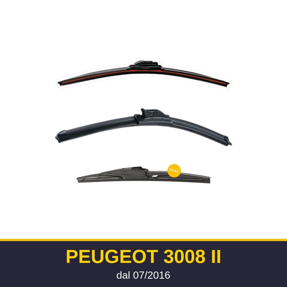 Spazzole tergicristallo Peugeot 3008 II (07/2016-)