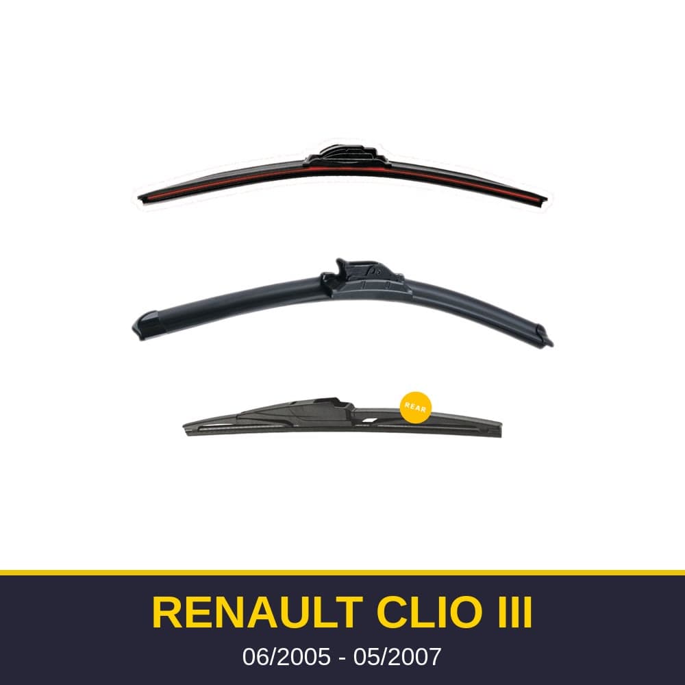Spazzole tergicristallo Renault Clio III (06/2005-05/2007)