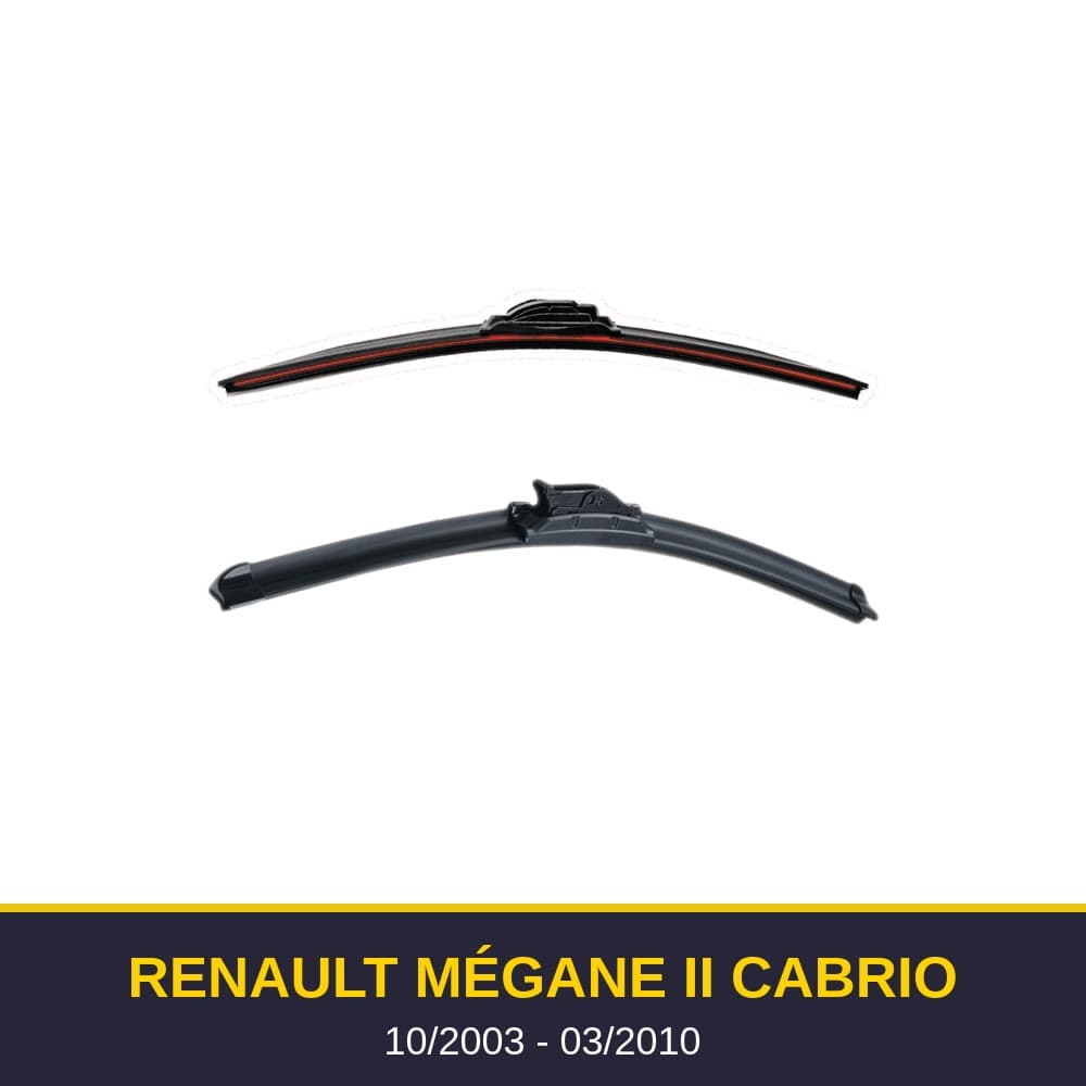 Spazzole tergicristallo Renault Mégane II Cabrio (10/2003-03/2010)