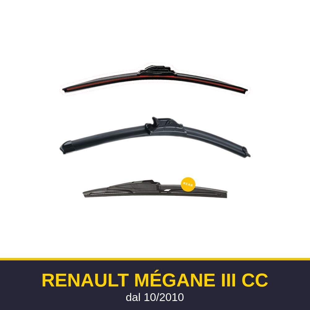 Spazzole tergicristallo Renault Mégane III CC (10/2010-)