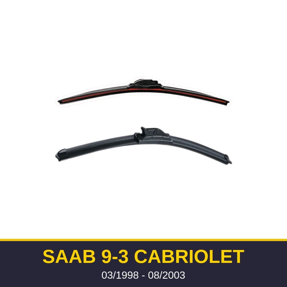 Spazzole tergicristallo Saab 9-3 Cabriolet (03/1998-08/2003)