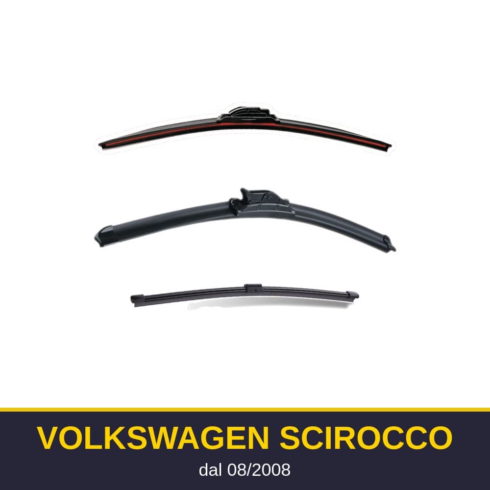 Spazzole tergicristallo Volkswagen Scirocco (08/2008-)