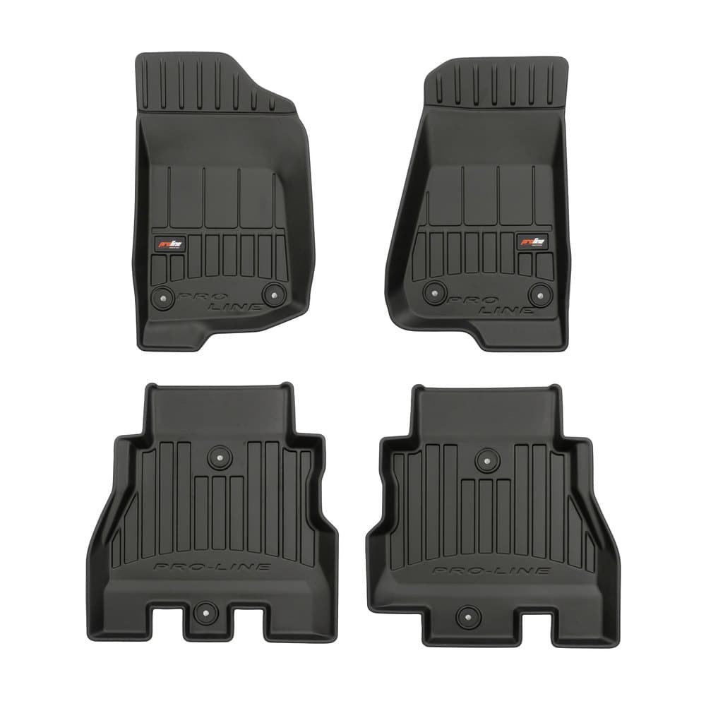 Tappetini gomma e vasche baule su misura Jeep Wrangler IV (2017-)