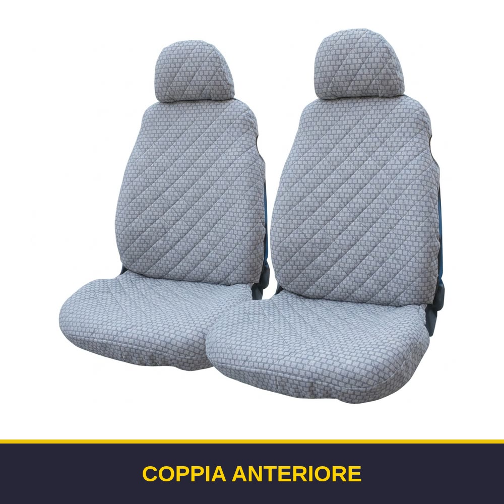 Coprisedili auto trapuntati universali Jumbo Fantasy – coppia anteriore