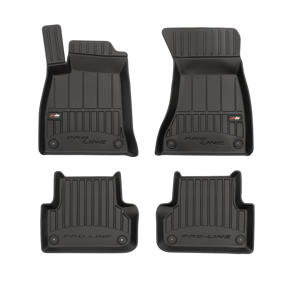 Tappetini gomma e vasche baule su misura Audi A4 B9 (2015-2023)