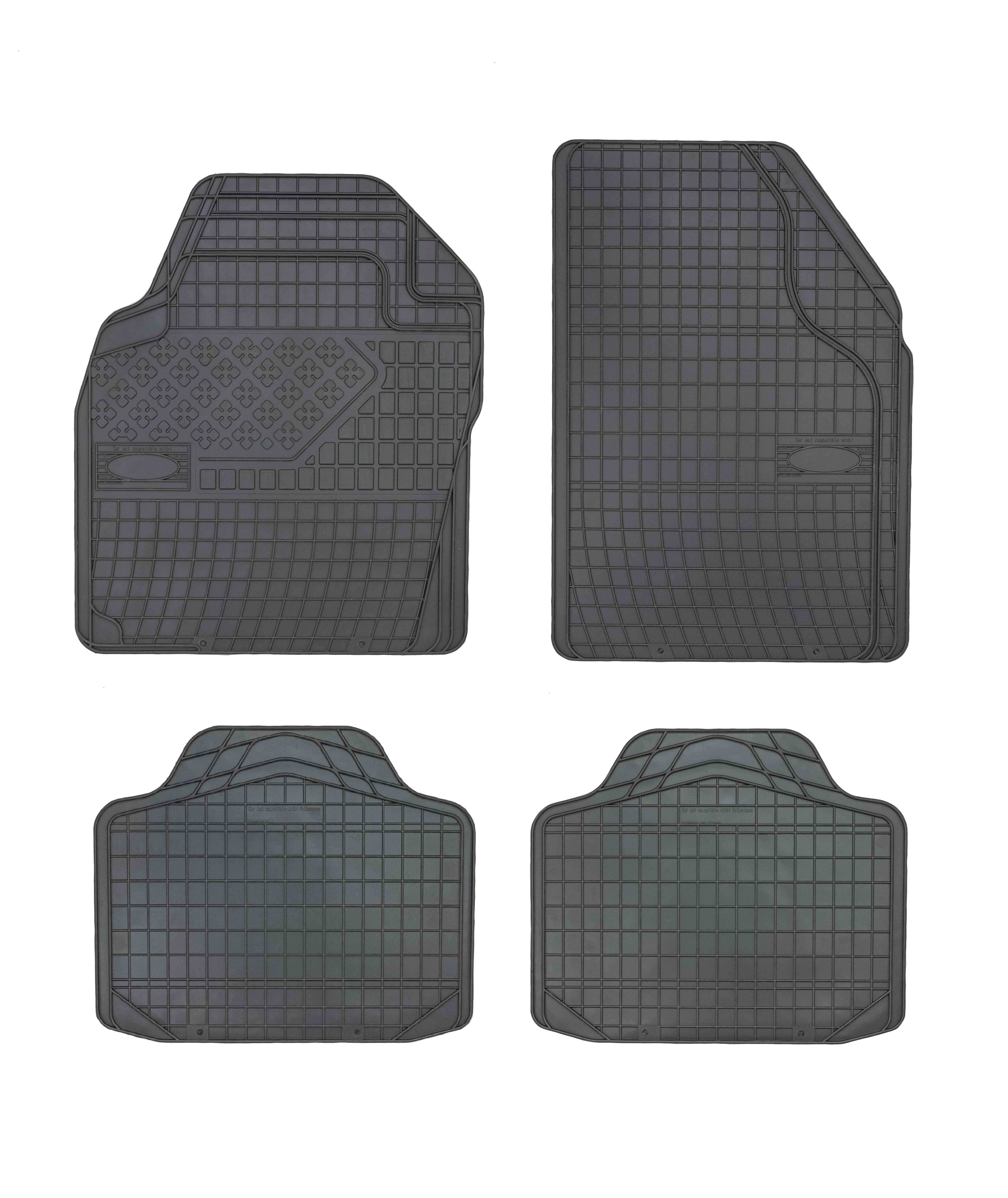 Tappetini in gomma per Volkswagen Fox, Polo V, Golf V, Jetta 2007, Passat 2006 in poi